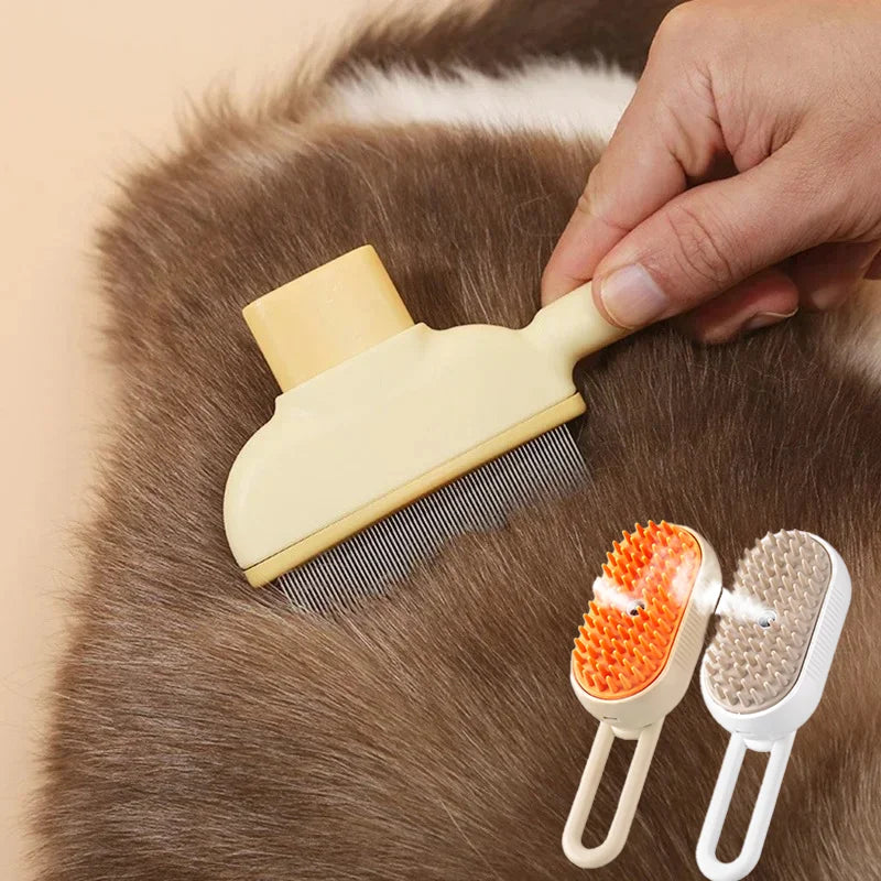 Pet Hair Remover Kit Multifunction Dog Steamy Brush Massager