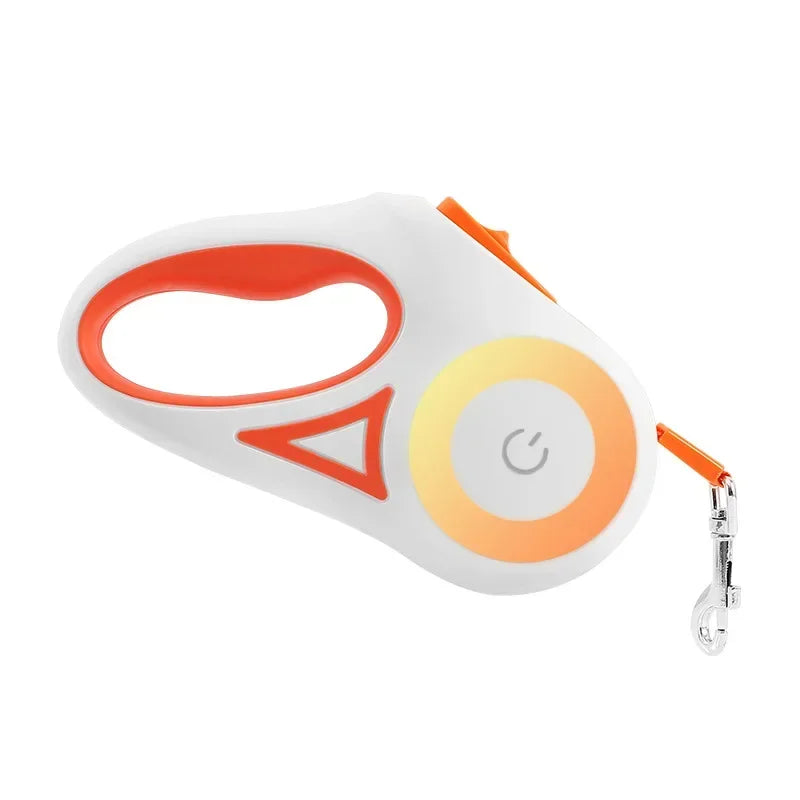 LED Luminous Dog Leash Automatic Retractable Leash for Medium