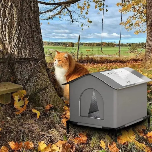 Stray Cat's House Waterproof Outdoor Feral Cats Houses Foldable