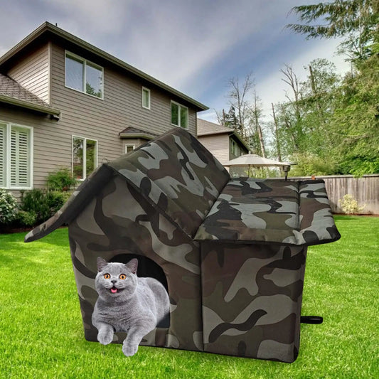 Pet Shelter Waterproof Four Seasons Outdoor Cat House Winter