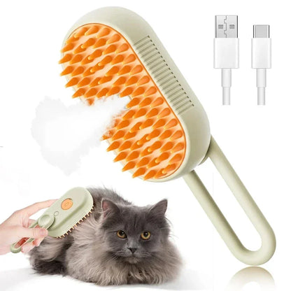 Pet Hair Remover Kit Multifunction Dog Steamy Brush Massager