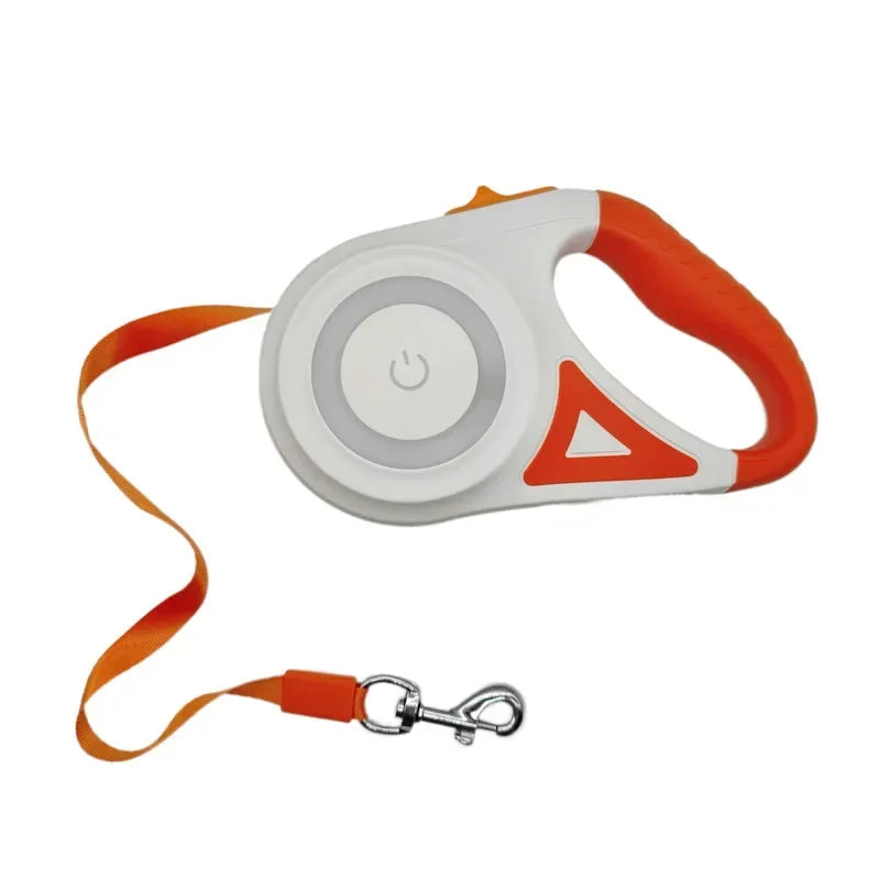LED Luminous Dog Leash Automatic Retractable Leash for Medium