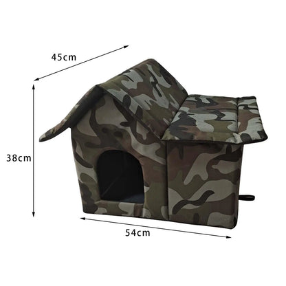 Pet Shelter Waterproof Four Seasons Outdoor Cat House Winter