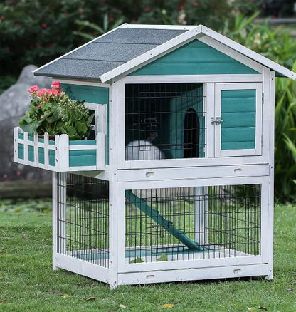 House Cage Outdoor Guinea Pig Cage On Wheels Bunny Cage
