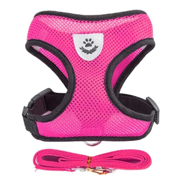 Cat Harness Vest Walking Lead Leash For Puppy Dogs