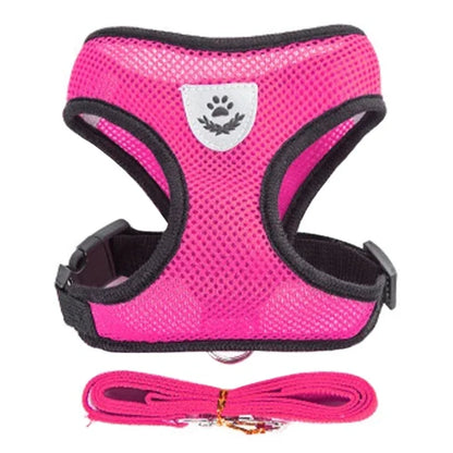 Cat Harness Vest Walking Lead Leash For Puppy Dogs