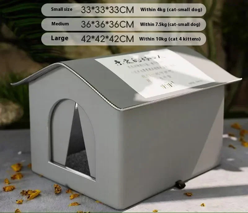 Stray Cat's House Waterproof Outdoor Feral Cats Houses Foldable