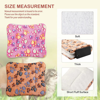 Flannel Pet Mat Dog Bed Cat Bed Thicken Sleeping Mat Dog Blanket