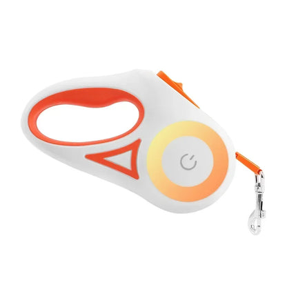 LED Luminous Dog Leash Automatic Retractable Leash for Medium
