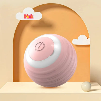 New Cat Interactive Ball Toy Automatic Rolling Ball Faux Tail