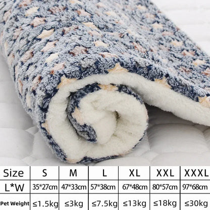 Flannel Pet Mat Dog Bed Cat Bed Thicken Sleeping Mat Dog Blanket