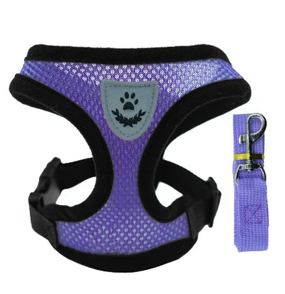 Cat Harness Vest Walking Lead Leash For Puppy Dogs