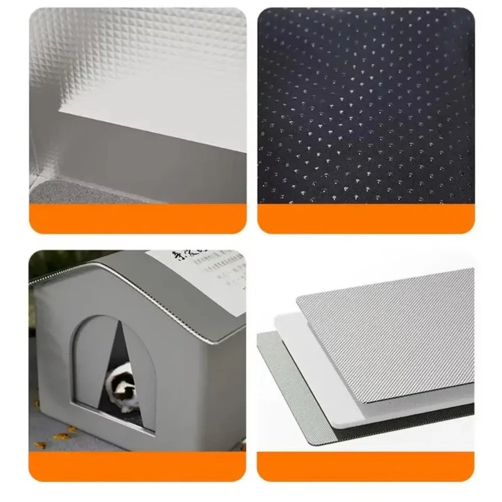 Stray Cat's House Waterproof Outdoor Feral Cats Houses Foldable
