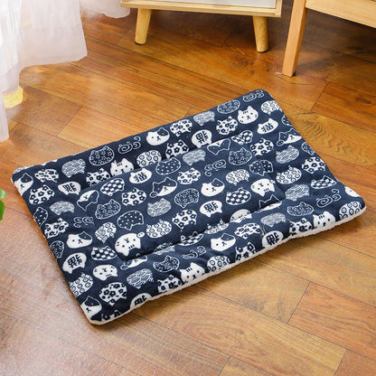 Flannel Pet Mat Dog Bed Cat Bed Thicken Sleeping Mat Dog Blanket