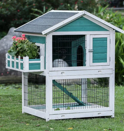 House Cage Outdoor Guinea Pig Cage On Wheels Bunny Cage
