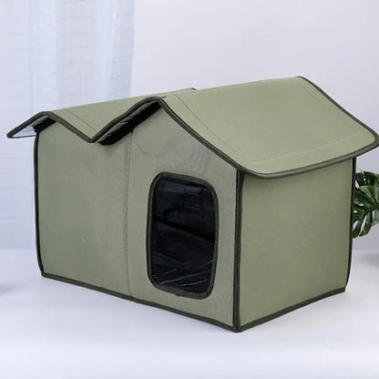 Cat Outdoor House Large Insulated Cat Shelter Waterproof