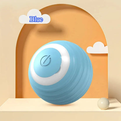 New Cat Interactive Ball Toy Automatic Rolling Ball Faux Tail
