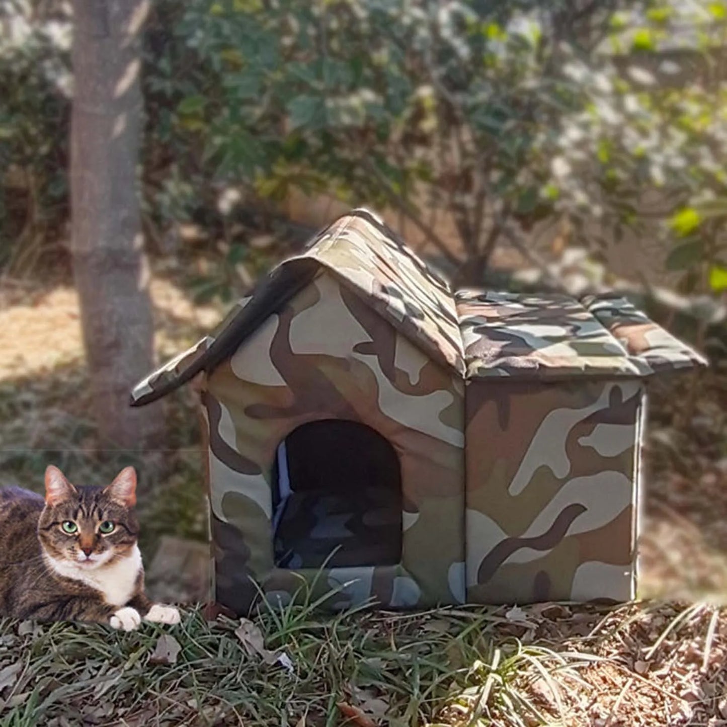 Pet Shelter Waterproof Four Seasons Outdoor Cat House Winter