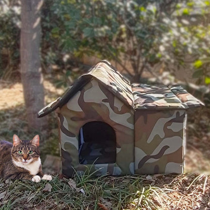 Pet Shelter Waterproof Four Seasons Outdoor Cat House Winter