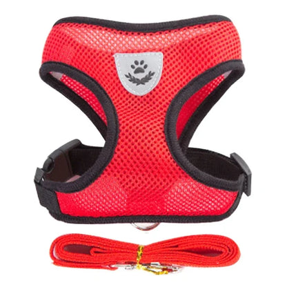 Cat Harness Vest Walking Lead Leash For Puppy Dogs