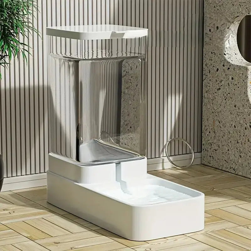 Automatic Dog Feeder/Water Dispenser, Plastic Gravity Dog Food