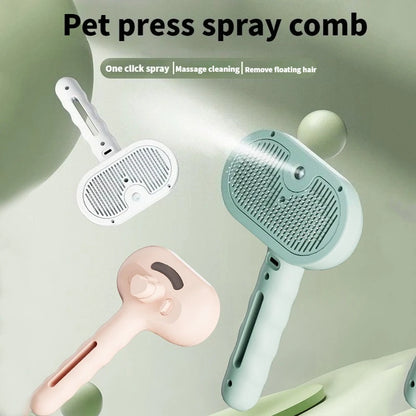 Cat Dog Comb Pet Steam Massage Brush Safe Round Head Soft