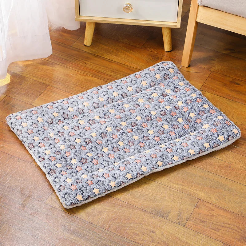 Flannel Pet Mat Dog Bed Cat Bed Thicken Sleeping Mat Dog Blanket