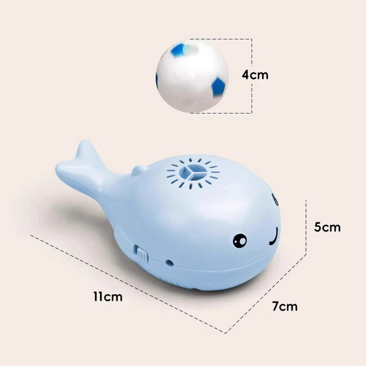 Cat Toys Electric Jet Floating Ball Cat Toy Whale Shaped Cat Toy