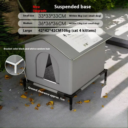 Stray Cat's House Waterproof Outdoor Feral Cats Houses Foldable