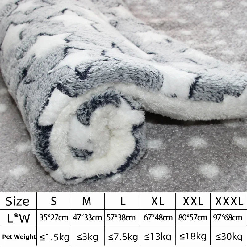 Flannel Pet Mat Dog Bed Cat Bed Thicken Sleeping Mat Dog Blanket