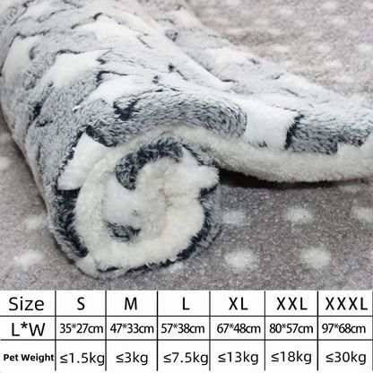 Flannel Pet Mat Dog Bed Cat Bed Thicken Sleeping Mat Dog Blanket