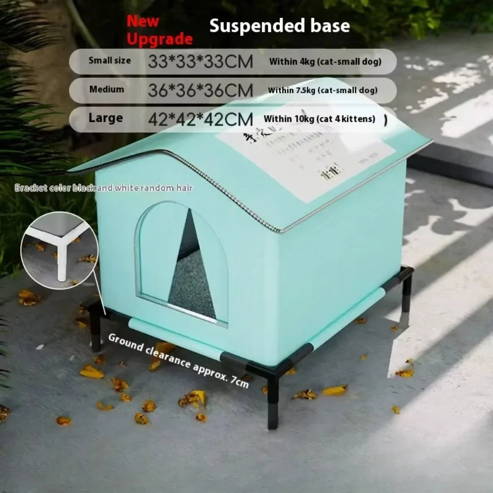 Stray Cat's House Waterproof Outdoor Feral Cats Houses Foldable