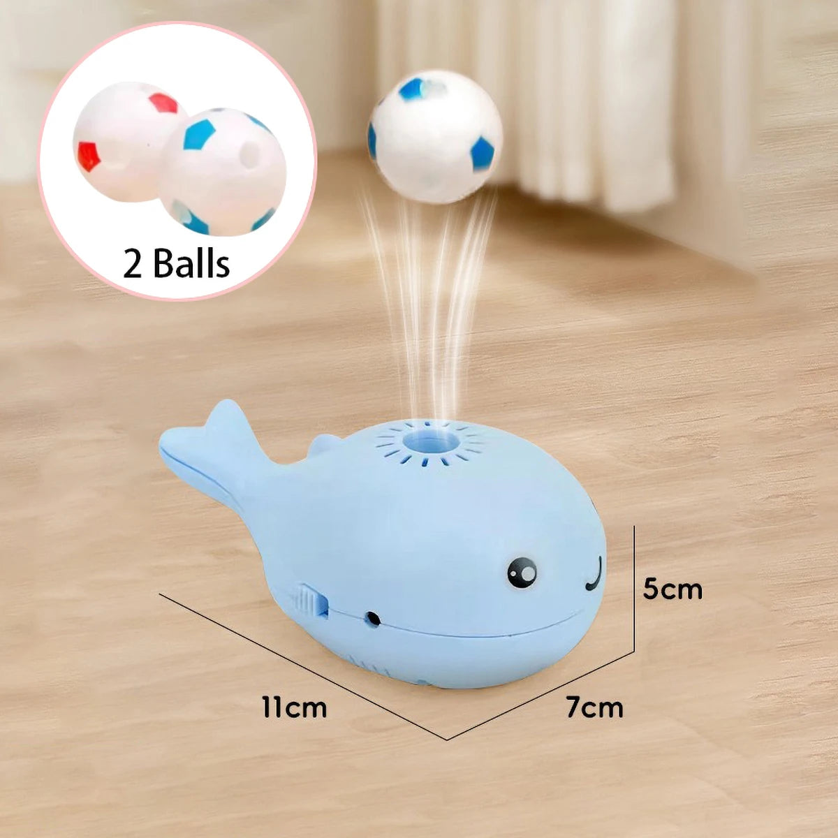 Cat Toys Electric Jet Floating Ball Cat Toy Whale Shaped Cat Toy