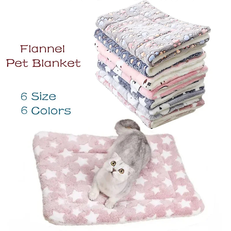 Flannel Pet Mat Dog Bed Cat Bed Thicken Sleeping Mat Dog Blanket
